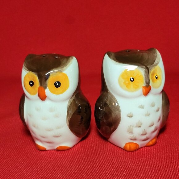 Vintage Owl Salt and Pepper Shakers Set of 2 NIB - Picture 15 of 15